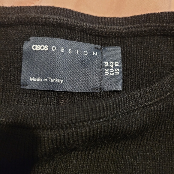 ASOS DESIGN mini dress with fringe detail Size US10 UK14 - Picture 11 of 13